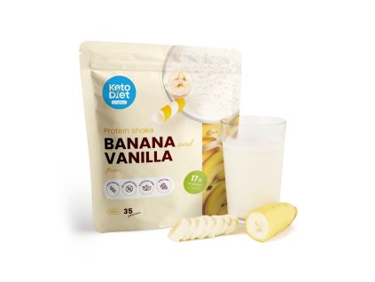 KetoDiet proteinovy napoj banan a vanilka 35 porci skladem Brno