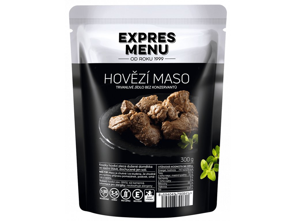 Fotografie Expres Menu Hovězí maso 300 g