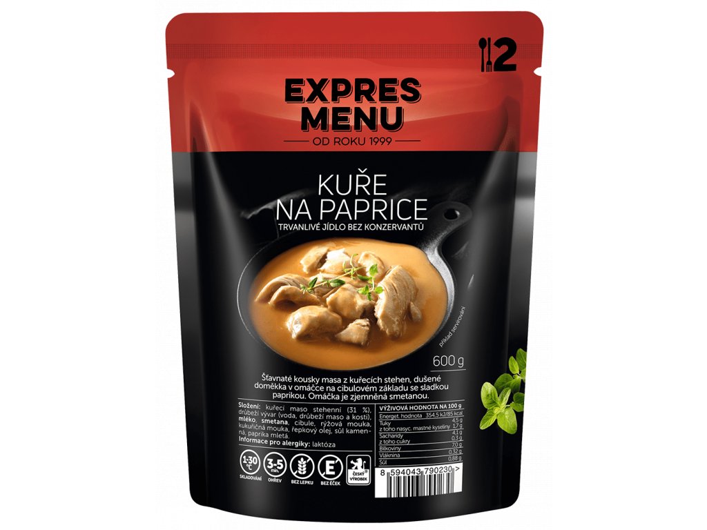 Expres Menu KUŘE na paprice (600 g)