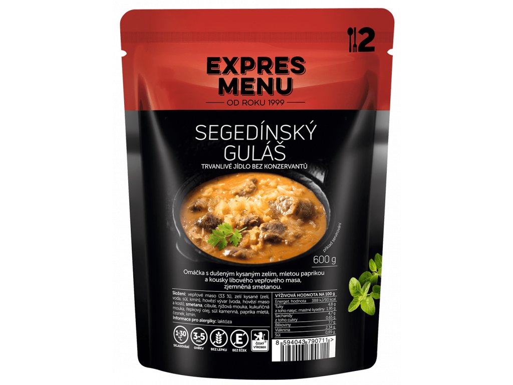 Expres Menu SEGEDÍNSKÝ guláš (2 porce)