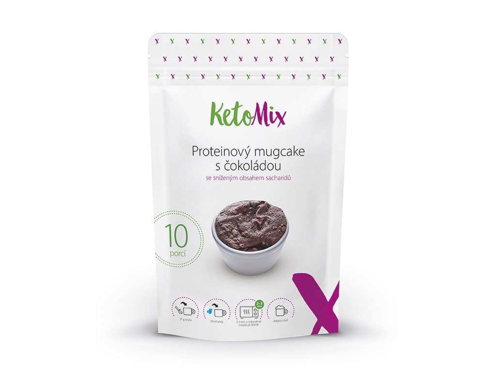 KetoMix Proteinový MUGCAKE s čokoládou (10 porcí)