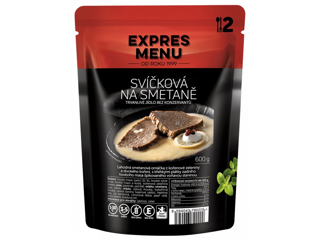 Expres Menu SVÍČKOVÁ na smetaně (600 g)