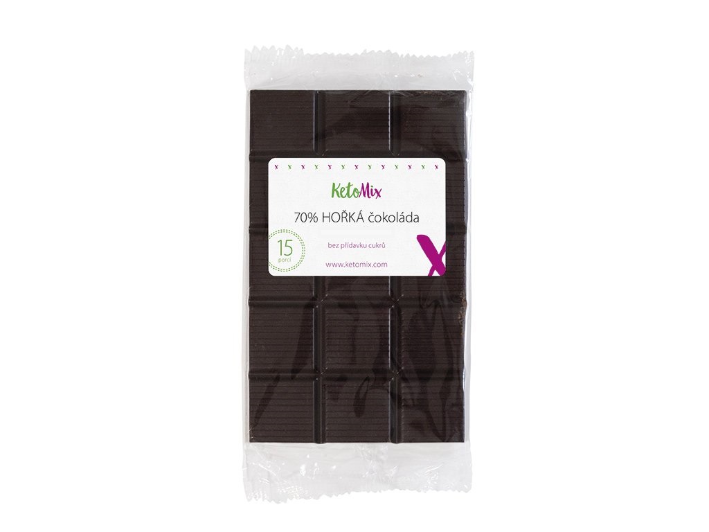 KetoMix 70% HOŘKÁ čokoláda (100 g)