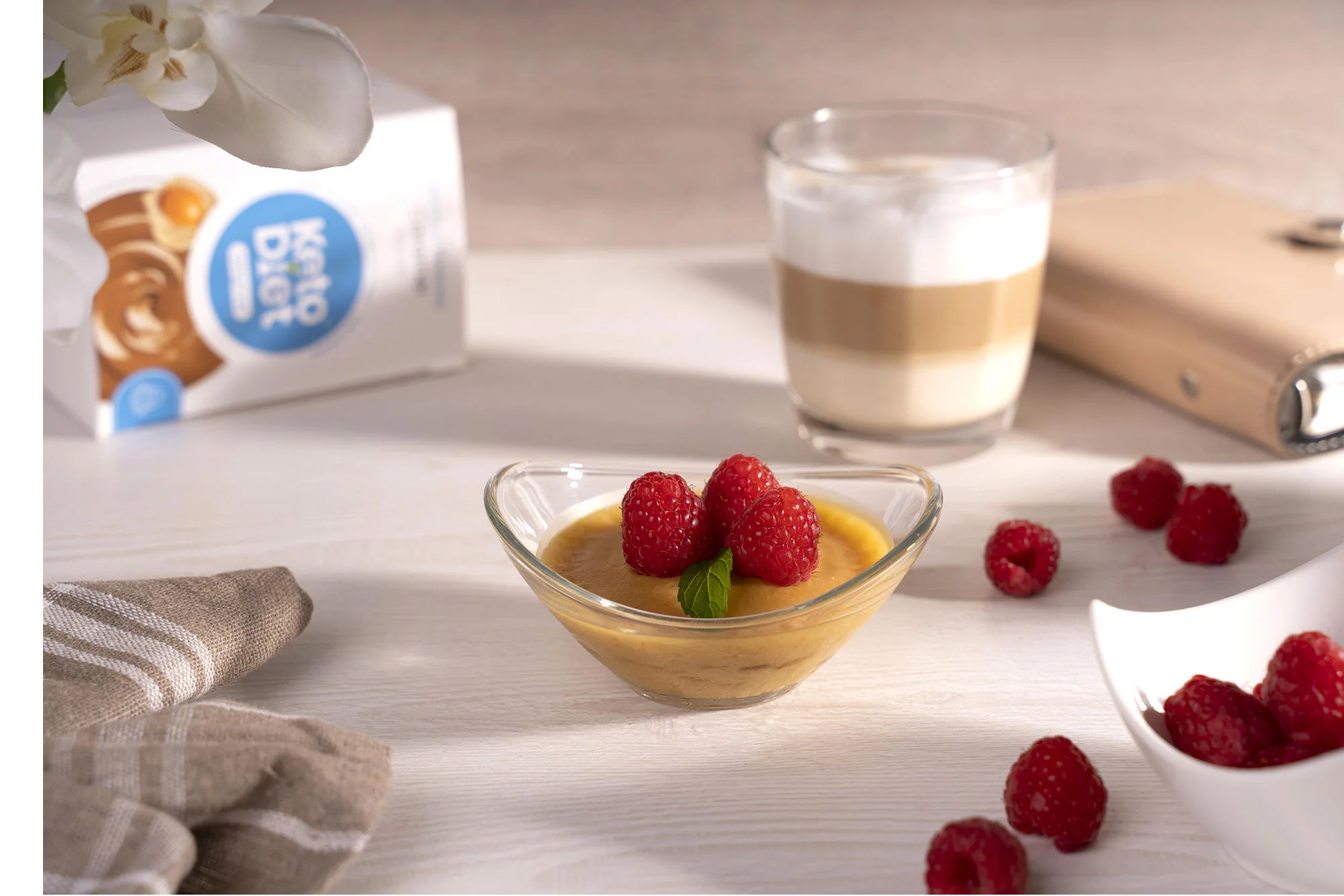 KetoDiet Proteinový pudink – příchuť KARAMEL (1 porce) - DMT 1/2027