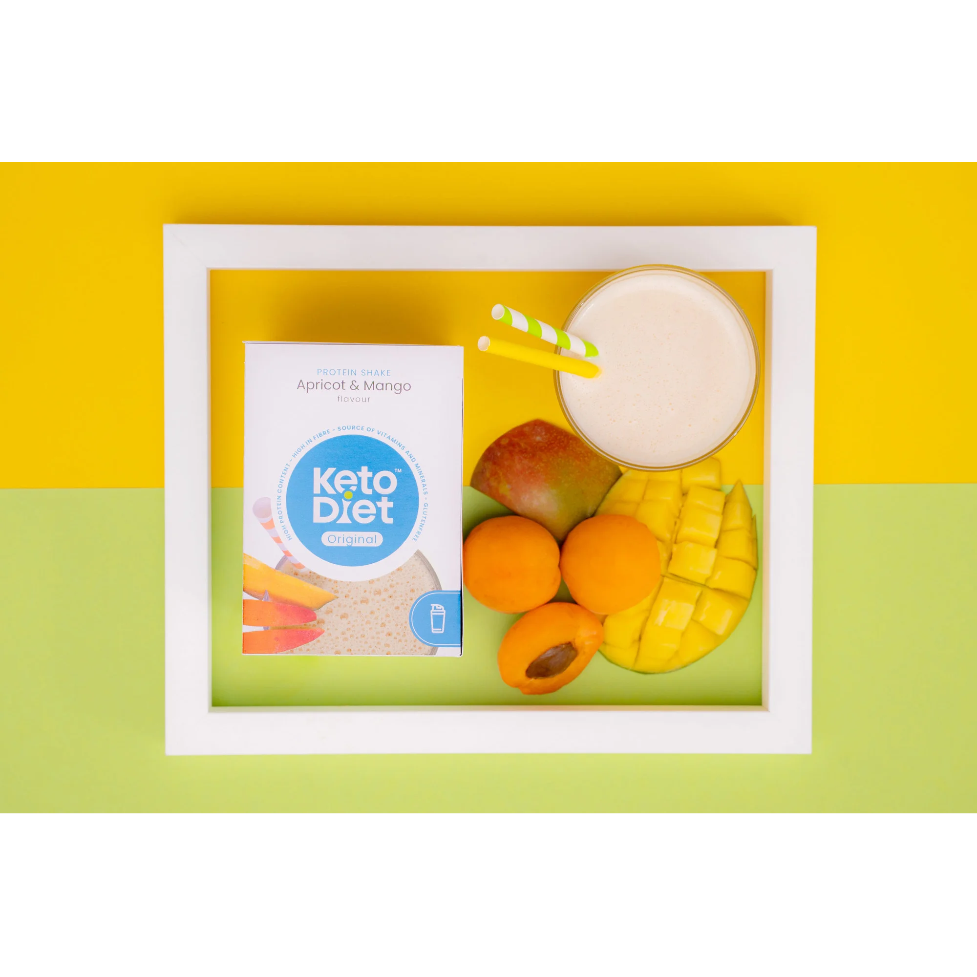 KetoDiet Proteinový nápoj – příchuť MERUŇKA a MANGO (1 porce)