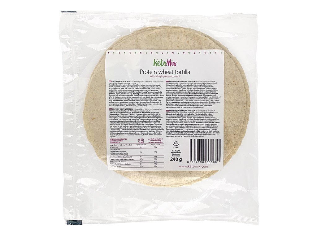 Fotografie KetoMix Proteinová TORTILLA (6 porcí)