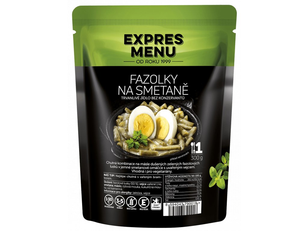 Expres Menu FAZOLKY na smetaně (1 porce)