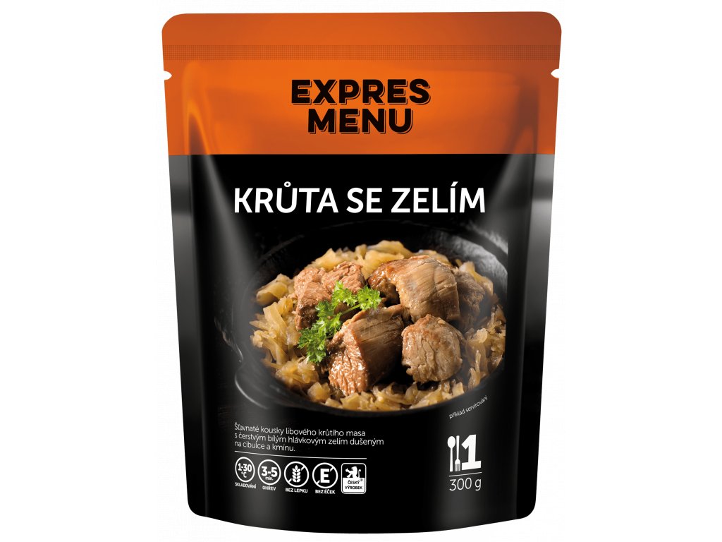 Expres Menu KRŮTA se zelím (1 porce)