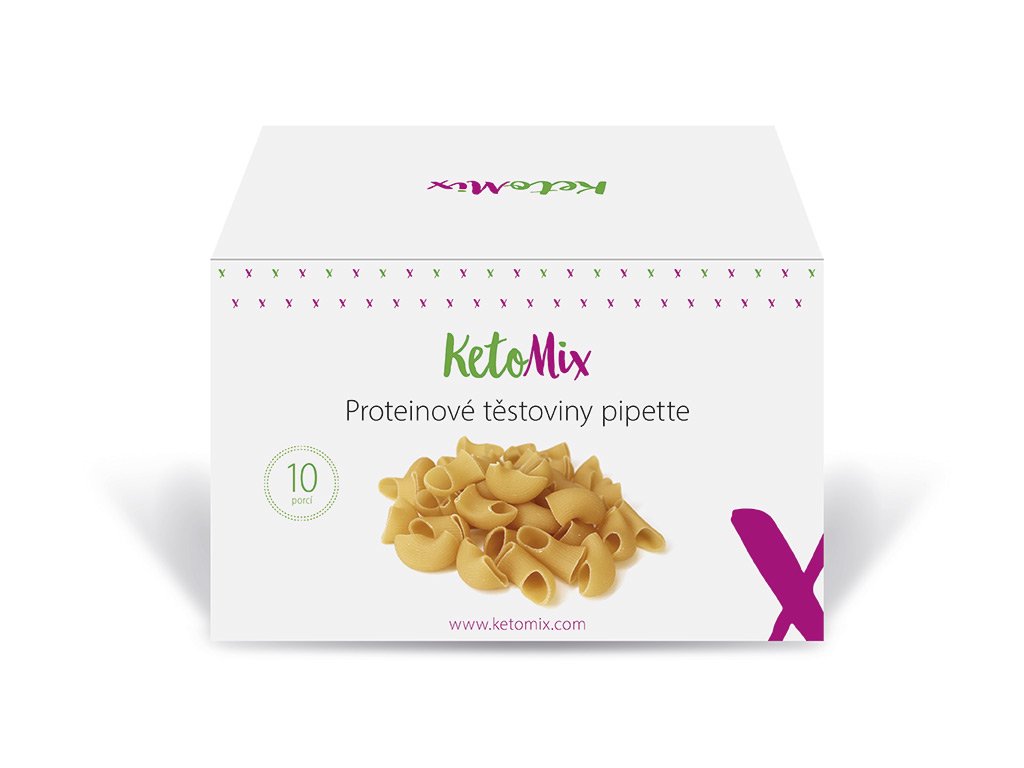 KetoMix Proteinové těstoviny PIPETTE nové generace (10 porcí)