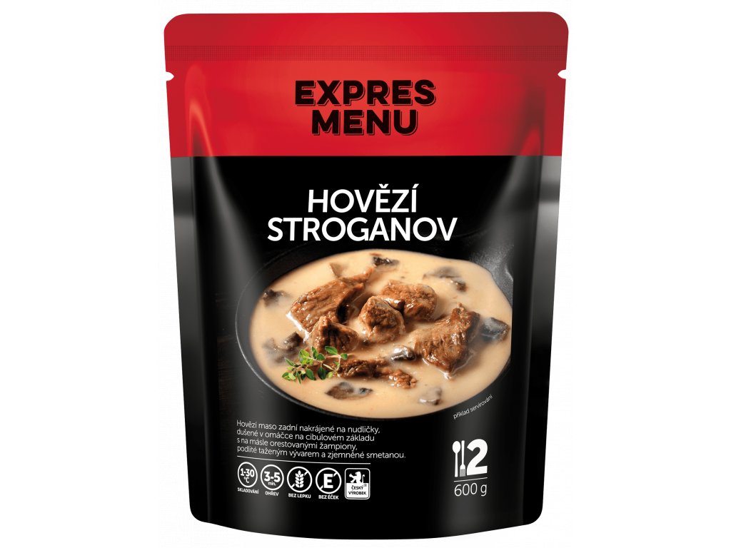 Expres Menu Hovězí STROGANOV (2 porce)
