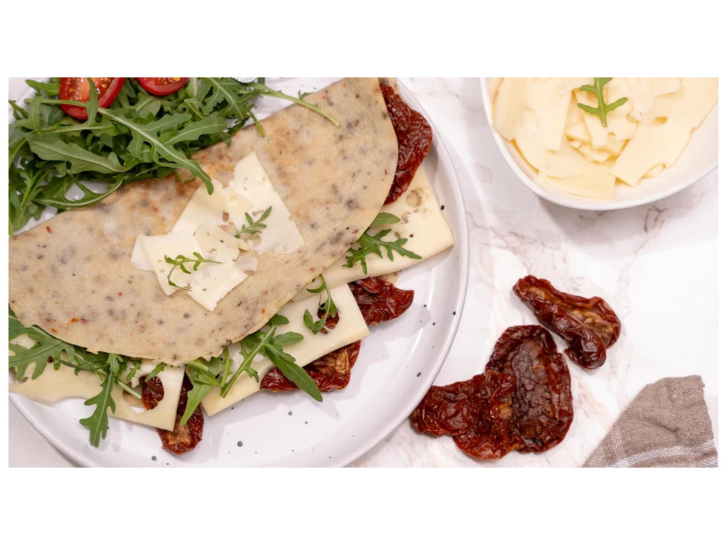 KetoDiet Proteinová omeleta – příchuť EMENTÁL a sušená rajčata (1 porce)