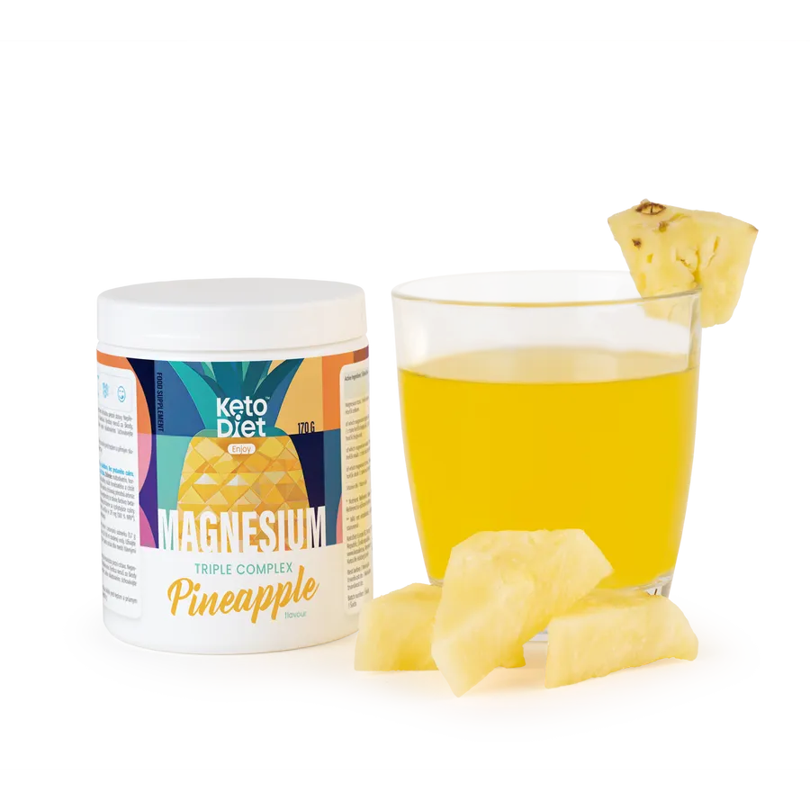 KetoDiet Hořčík TRIPLE komplex s příchutí ANANAS - DMT 1/2027