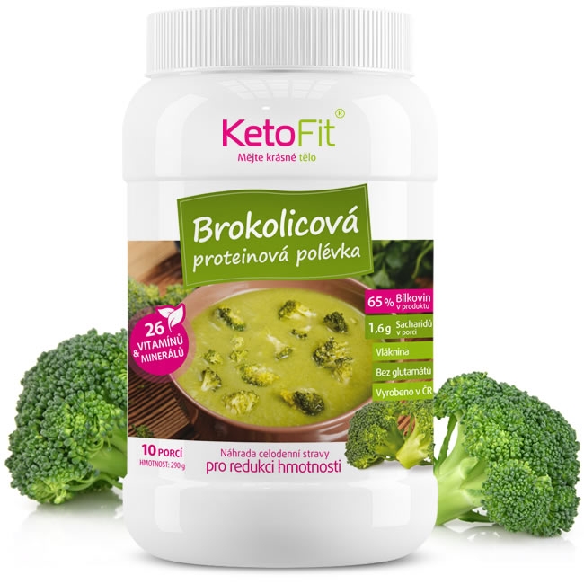 KetoFit Proteinová polévka BROKOLICOVÁ (10 porcí)