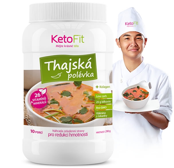 KetoFit Proteinová polévka THAJSKÁ (10 porcí)