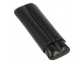 Pouzdro na 2 doutníky Jemar kůže 17cm negro