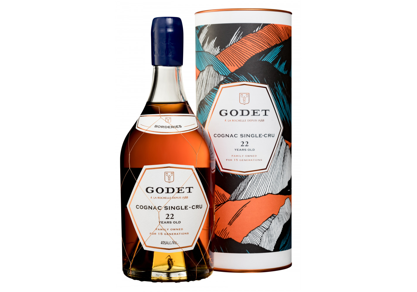 Godet Cognac Single Cru 22yo Grande Champagne 0,7 l 40% (tuba)