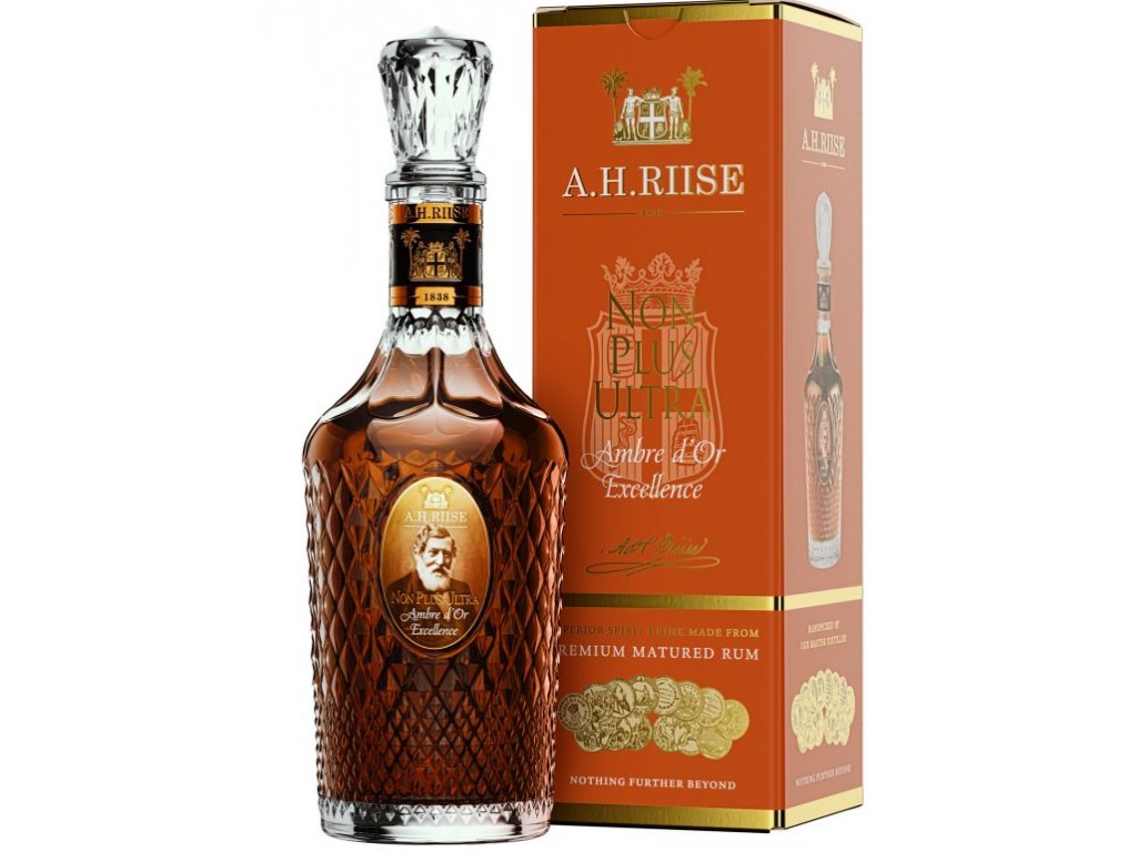 A.H. Riise Non Plus Ultra Amber d'Or 0,7 l 42% (karton)