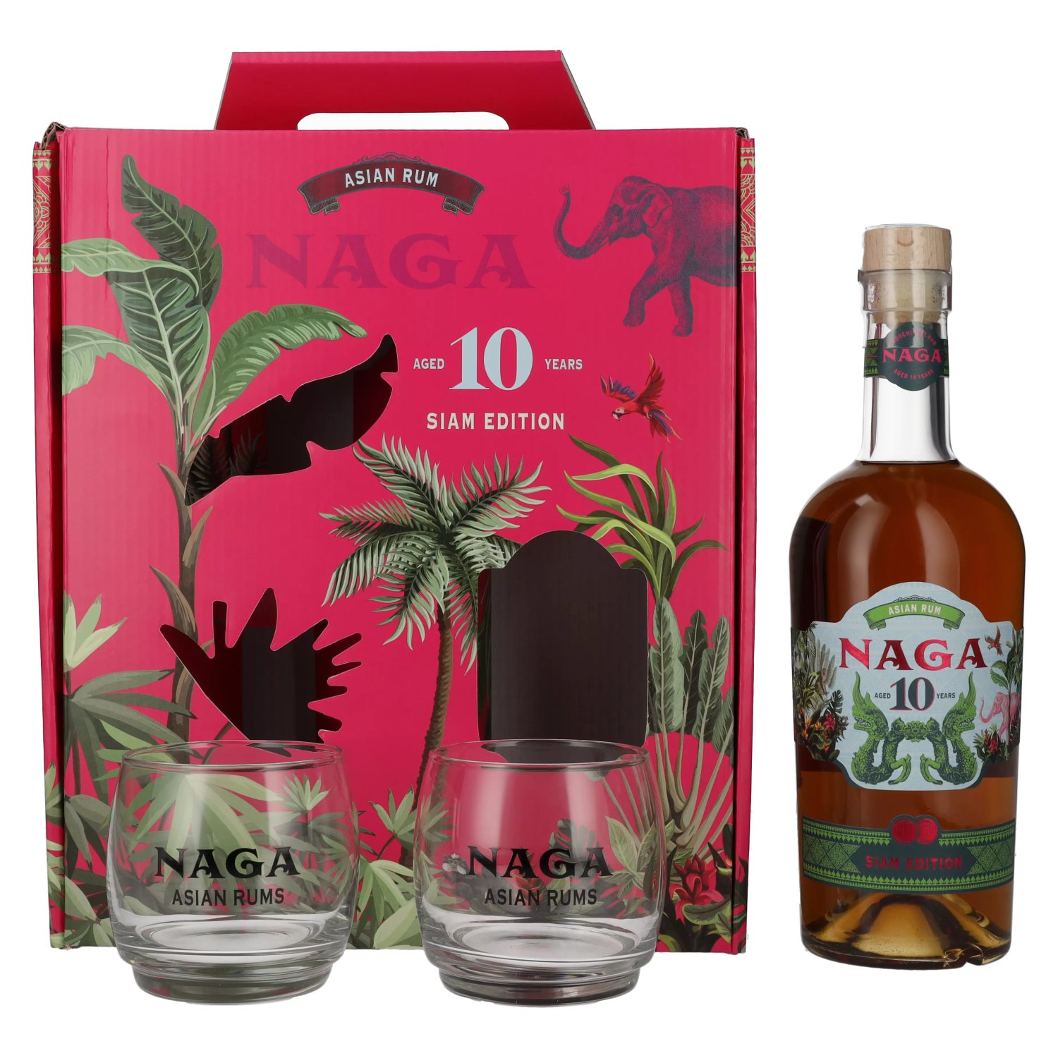 ostatní Naga Siam Edition 10yo + skleničky