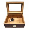 1845 1 humidor 50d brown glass