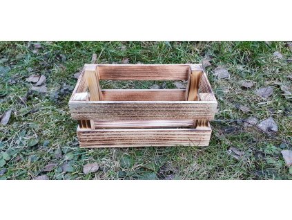 Bedýnka opálená - 20x11x9 cm - Opálené dřevo