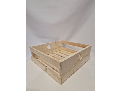 Bedýnka s kulatým výřezem - 31,5x30x10,5 cm - Přírodní dřevo