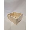 Bedýnka přírodní - 22,8x20x10,5 cm - Přírodní dřevo