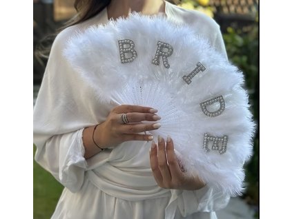 Vějíř BRIDE s peříčky