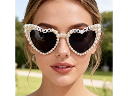 Sluneční brýle TEAM BRIDE s perličkami