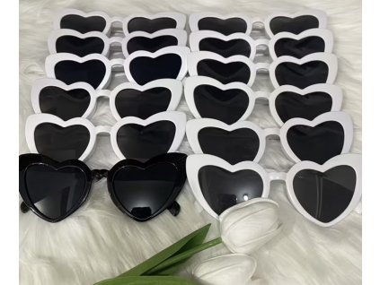 12ks Sluneční brýle ve tvaru srdce