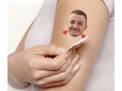15ks Dočasné tetování s vlastním obličejem