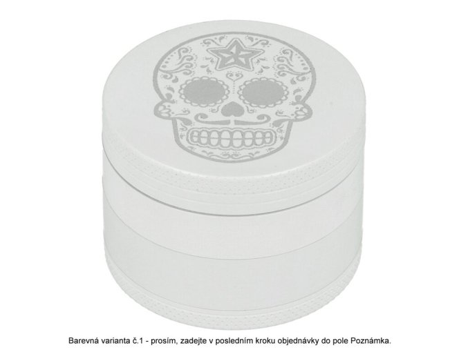 Drtič tabáku kovový Dreamliner White mix, 49mm  Drtič tabáku kovový Dreamliner White mix, 49mm