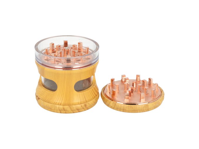 Drtič tabáku kovový Super Heroes Wooden, 64mm  Drtič tabáku kovový Super Heroes Wooden, 64mm