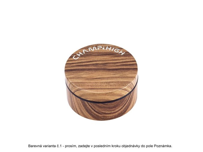Drtič tabáku plastový Champ High Wooden, 56mm  Drtič tabáku plastový Champ High Wooden, 56mm