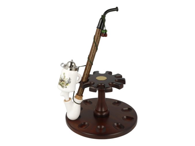 Dýmka keramická BPK 89-414.15 Srnka s mláďaty, 310mm  Dýmka keramická BPK 89-414.15 Srnka s mláďaty, 310mm