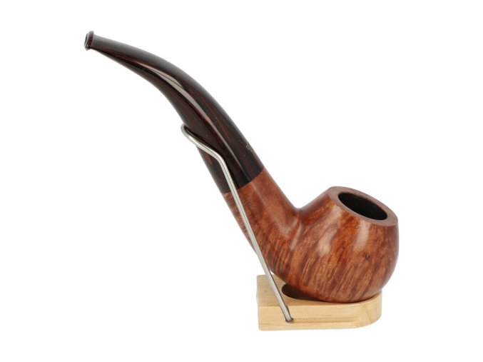 Dýmka MonteBello Bent Apple hnědá, hladká, filtr 9mm  Dýmka MonteBello Bent Apple hnědá, hladká, filtr 9mm