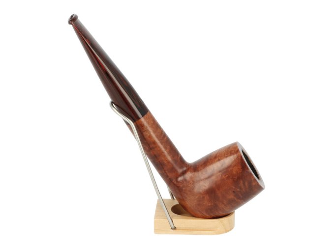 Dýmka MonteBello Billiard hnědá, hladká, filtr 9mm  Dýmka MonteBello Billiard hnědá, hladká, filtr 9mm