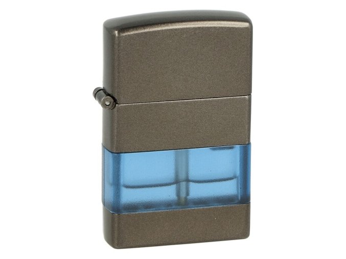 Zapalovač Eurojet Rosten, gunmatt/blue  Zapalovač Eurojet Rosten, gunmatt/blue