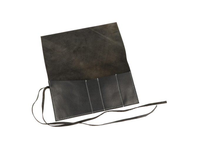 Pouzdro na tabák MM kožené, černé  Pouzdro na tabák MM kožené, černé