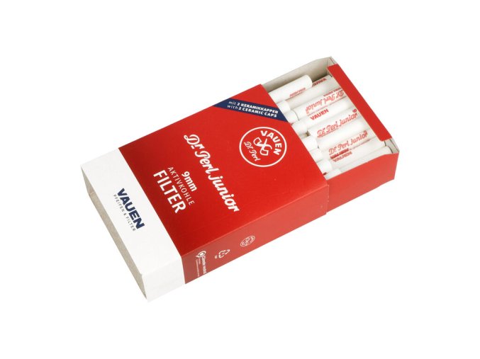 Filtry do dýmky Vauen Dr. Perl Junior, 100ks, 9mm  Filtry do dýmky Vauen Dr. Perl Junior, 100ks, 9mm