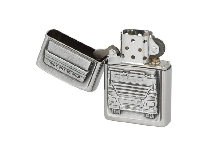 Zapalovač Zippo King of the Road, broušený  Zapalovač Zippo King of the Road, broušený