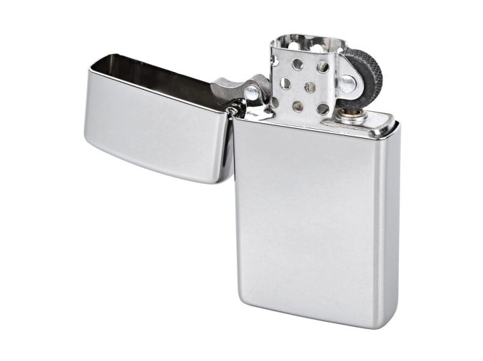 Zapalovač Zippo High Polish Chrome Slim, leštěný  Zapalovač Zippo High Polish Chrome Slim, leštěný