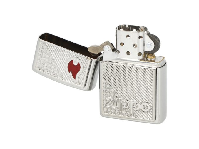 Zapalovač Zippo Tiles Emblem, broušený  Zapalovač Zippo Tiles Emblem, broušený