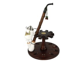 Dýmka keramická BPK 89-414.11 Zajíc u pařezu, 310mm  Dýmka keramická BPK 89-414.11 Zajíc u pařezu, 310mm