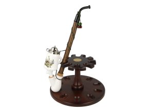 Dýmka keramická BPK 89-414.15 Srnka s mláďaty, 310mm  Dýmka keramická BPK 89-414.15 Srnka s mláďaty, 310mm