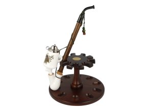 Dýmka keramická BPK 89-414.2 Zajíc ve skoku, 310mm  Dýmka keramická BPK 89-414.2 Zajíc ve skoku, 310mm