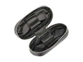 Pouzdro na 3 dýmky, černá kůže  Pouzdro na 3 dýmky, černá kůže