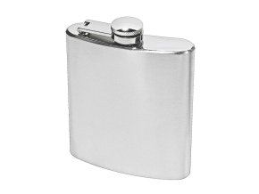 Placatka nerezová s pohárky čistá, 7oz  Placatka nerezová s pohárky čistá, 7oz