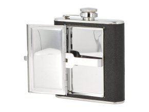 Placatka Angelo Lether, 5oz + pouzdro  Placatka Angelo Lether, 5oz + pouzdro