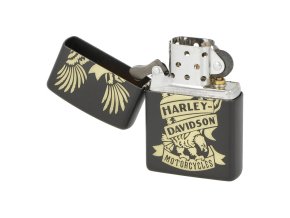 Zapalovač Zippo Harley Davidson Design Black, matný  Zapalovač Zippo Harley Davidson Design Black, matný