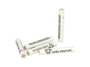 Filtry do dýmky White Elephant Meerschaum 6mm, meršánové, 45ks  Filtry do dýmky White Elephant Meerschaum 6mm, meršánové, 45ks